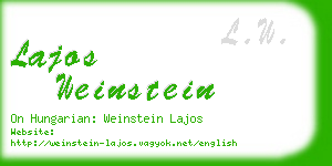 lajos weinstein business card